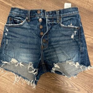 Abercrombie high rise mom short size 25
